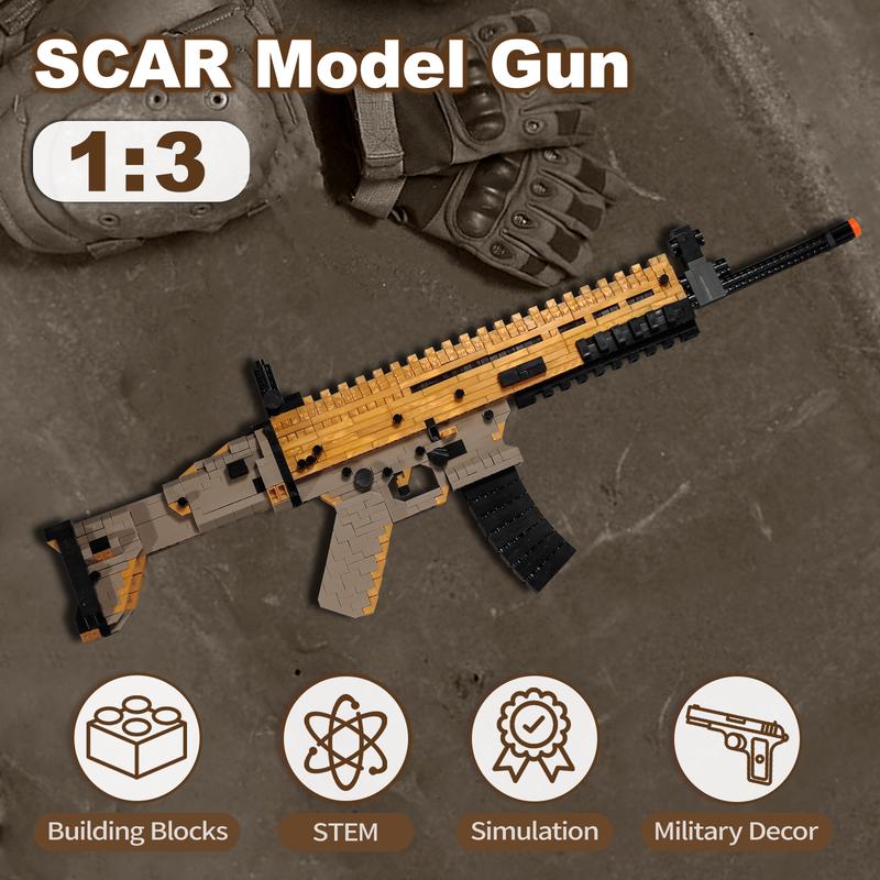 1:3 DIY Building Block Sets - Construction Toys for Kids, Adults & Collectors, Craft Assembling Model Kit with Splicing Bricks for Creative Play