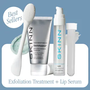 SKINN: Viral Best Sellers Bundle | Microdermabrasion Exfoliator + Pore Polishing Wand + Lip6X Peptide Lip Serum + Refil tiktokshopspringglowup