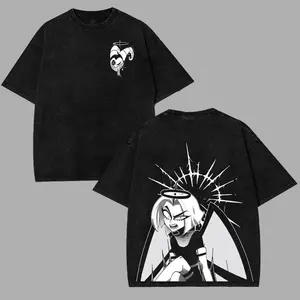 LUTE Hazbin Hotel T-Shirt,Hazbin Shirt, Comic Shirt, TV Show Shirt graphic tees Menswear Top Cotton Fabric lover streetwear