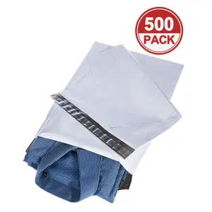 500 Pack Poly Mailers 14.5x19 Inch Bulk Shipping Bags for Clothes, Strong Self Adhesive Shipping Envelopes for Small Business,Waterproof Packaging Mailers Poly Bags for Shipping Mailing Bags White