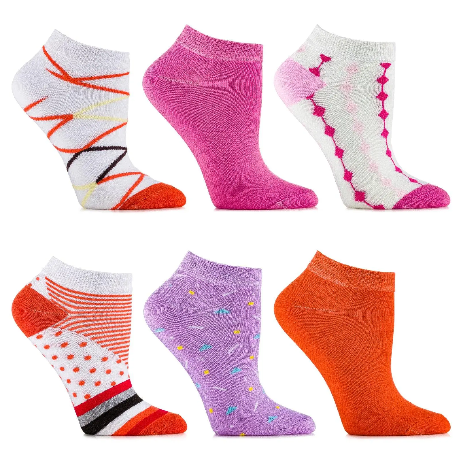 Watermelon Blond Ankle Socks 6 Pack  Spandex Menswear