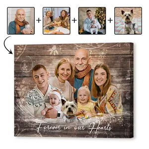 2D Flat, Picture With Deceased Loved One, Add Deceased Love One To Photo, Combine Photos Canvas, Family Painting With Passed Loved Ones, Family Portrait With Deceased Loved One poster outdoorfun, wall art,whimsical home decor