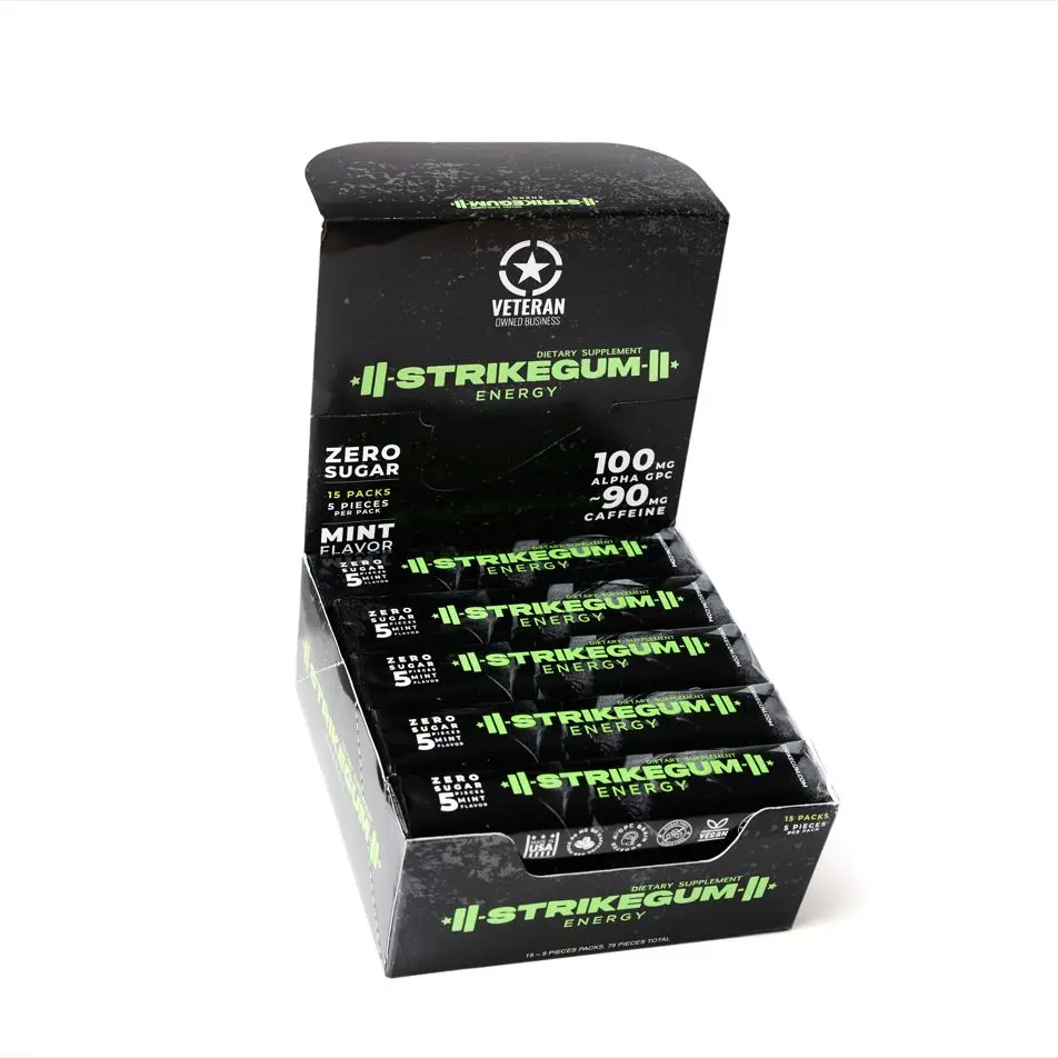 Strike Premium Energy Gum  Tray