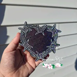 Barbed Wire Heart Car Freshie