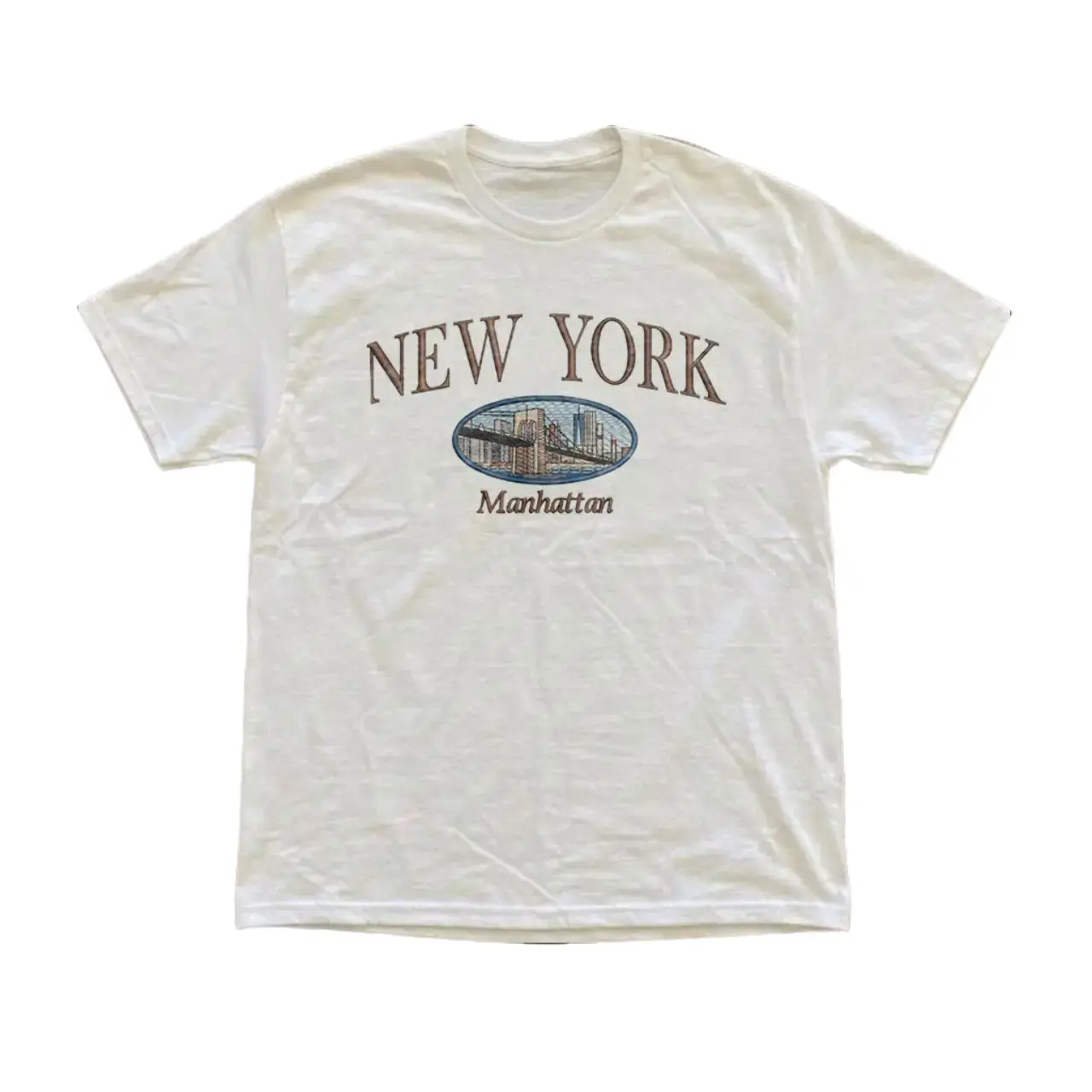 New York Manhattan Graphic T-Shirt, Unisex Cotton Tee, Vintage NYC Shirt, Retro Y2K New York Graphic T-Shirt, Classic City Streetwear Fashion Gift