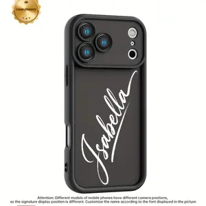Phone Case: Personalized Custom Name & Initials Apple TPU Phone Case, Suitable for iPhone 17, 17 Air, 17 Pro, 17 Pro Max, 16, 16 Plus, 16 Pro, 16 Pro Max, iPhone 15, 14, 13, 12, 11, X, 7, 8, 7P, 8P Series. Ideal for Special Occasions