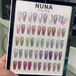 NUNA Moonlight Cateye Collection - 24 Colors of Shimmering Nail Art for Stylish Manicures