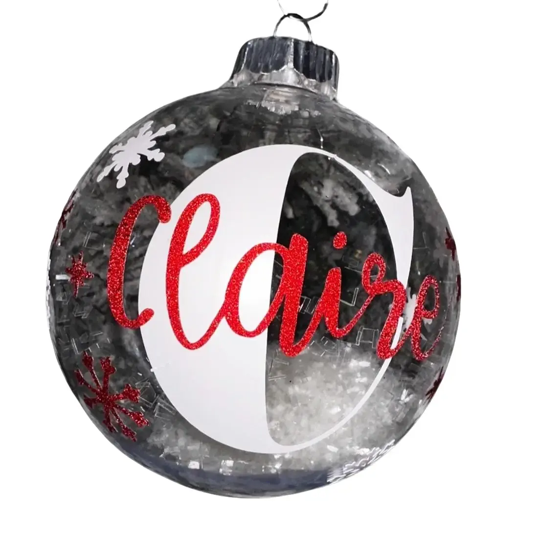 Personalized Large Filled Ornaments - 10+ Colors to Choose From. [Decoration Decor Gift]