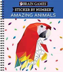 Sticker by Number: Amazing Animals