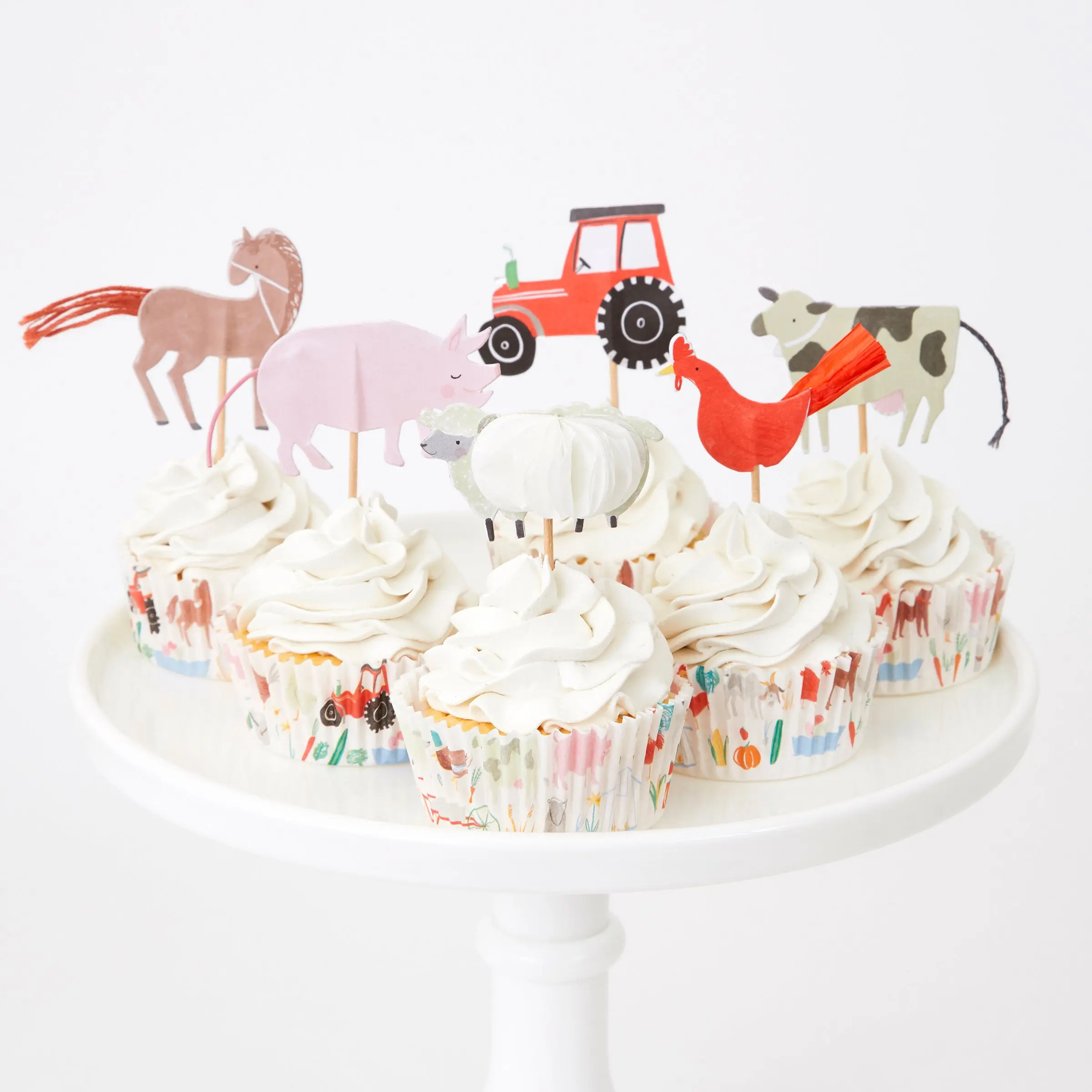 Farm Animal Cupcake Kit (x 24 toppers)