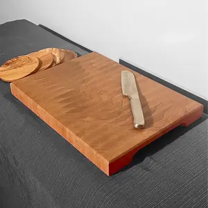 End Grain Maple Wood Kitchen Chopping/Cutting Board with grip Handles