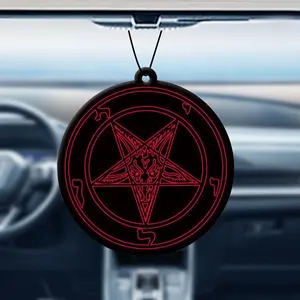 Car Air Freshener Ornament, Car Rear-view Mirror Hanging Aromatherapy Tablet, Car Interior Decoration Accessories for Car Air Outlet