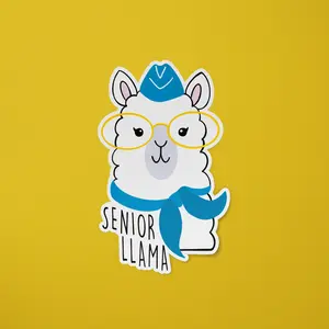 Senior Mama / Senior Llama Flight attendant Sticker | SomeFlyStuff
