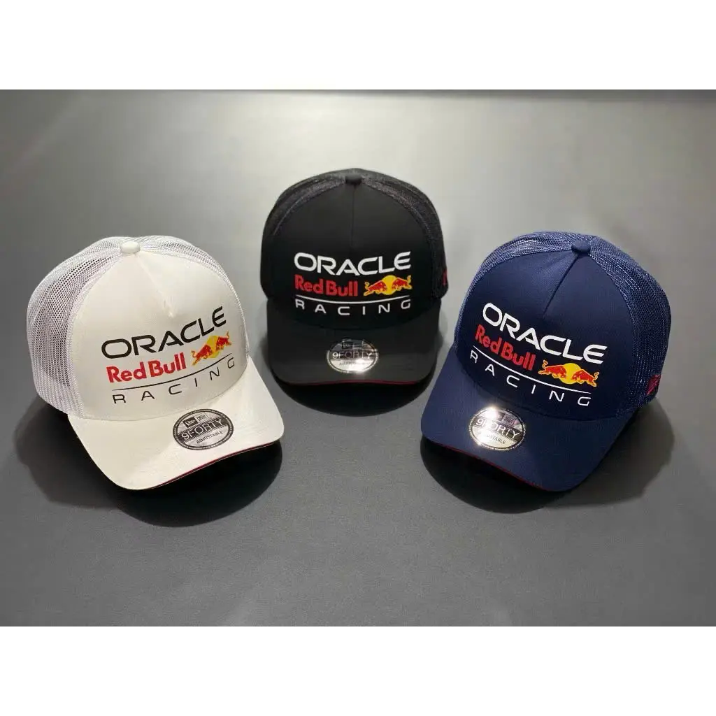 New Era 9FORTY Oracle Red Bull Racing Formula 1 Trucker Cap Mesh Back Adjustable Curved Baseball Hat