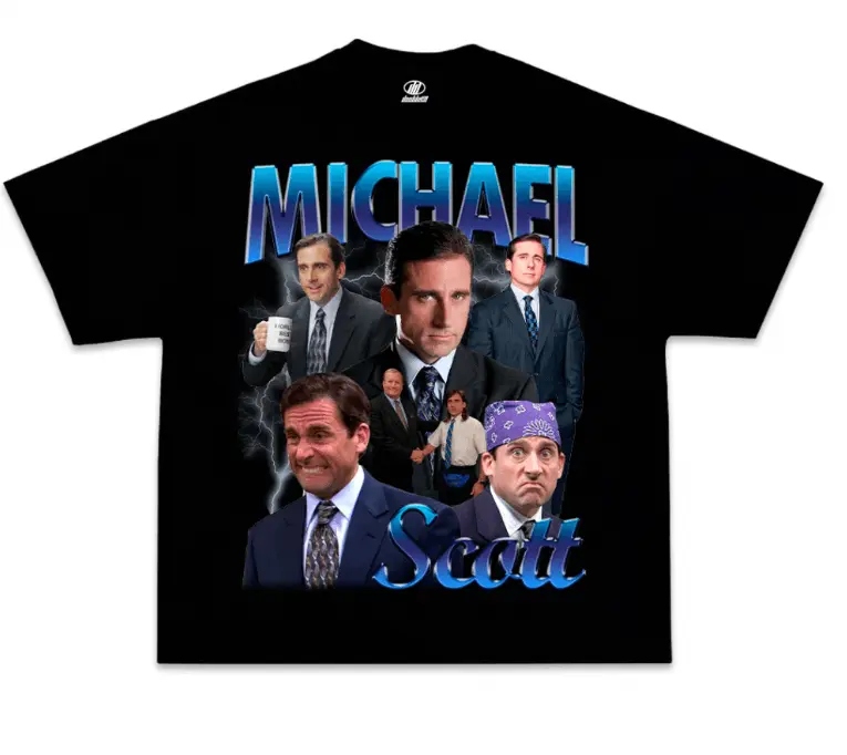Youth & Adults Michael Scott T-Shirt, The Office TV Series Graphic Tee, Unisex Casual Streetwear Shirt