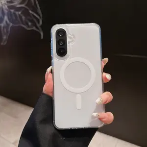 No Wireless Charging、Transparent Magnetic Phone Case for Samsung Galaxy  A06/A07/A16/A17/A36/A37/A55/A56/A57 Anti-Drop Shockproof Protection, , Durable Mobile Cover Protector