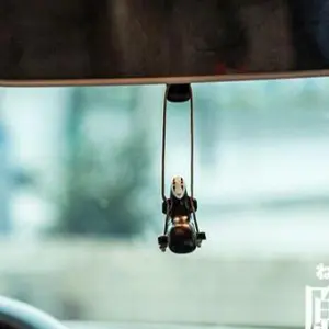 No Face Swing Car Pendant Accessory Spirited Away Faceless Kaonashi カオナシ | Anime Car Accessory | Anime Lover Gift |