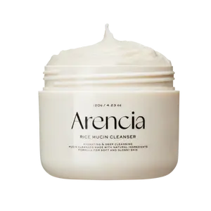 Arencia Rice Mucin Foam Cleanser - 120g, Smooth Formula with Hyaluronic Acid, Pore-Cleansing Moisturizer for Skincare