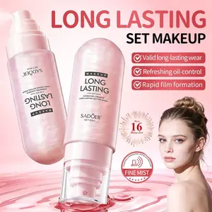 Long Lasting Flawless Setting Spray, Hydrating Glow Oil Control Brightening Makeup Fixer For Dry Skin