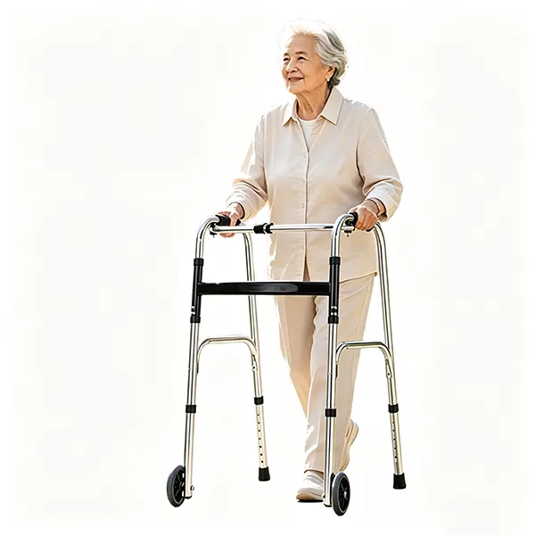 Foldable walking aid for the elderly, rehabilitation walking aid, anti-fall walking aid for disabled people, frame-type cane,Ergonomic Walking Cane