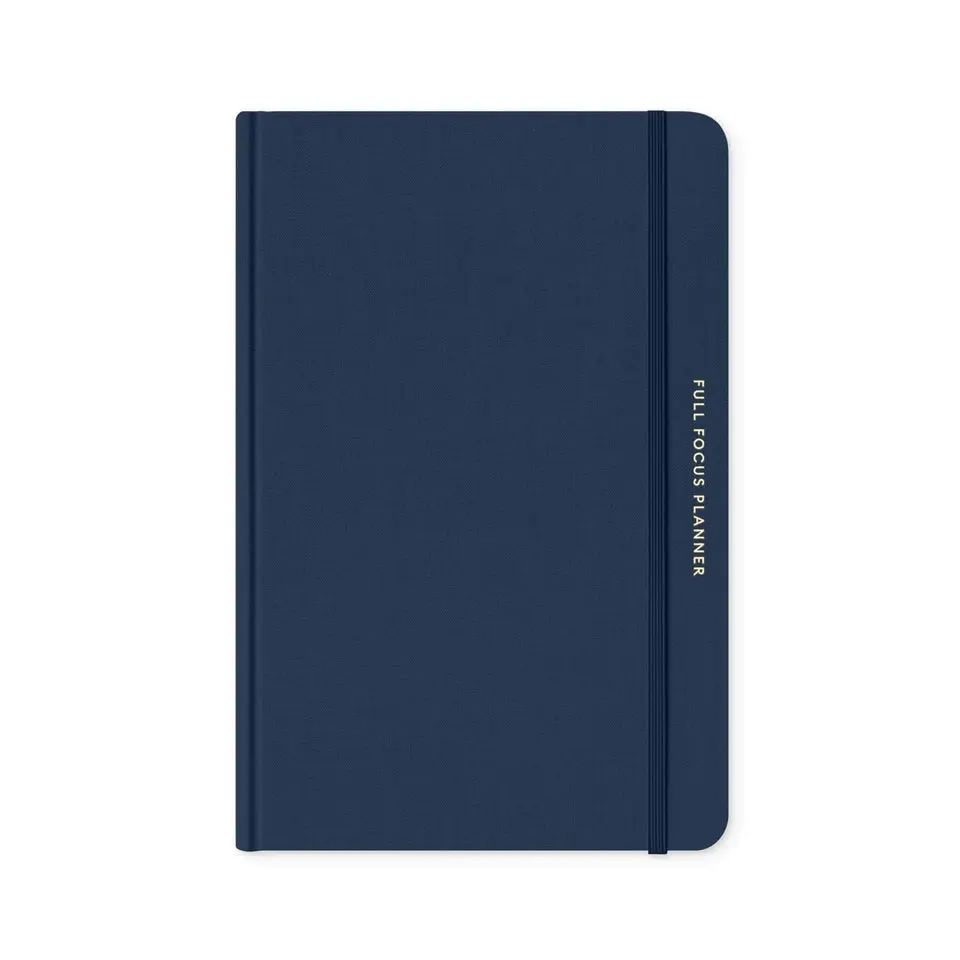 Full Focus Navy Linen Planner by Michael Hyatt - The #1 Daily Planner to Increase Focus, Eliminate Overwhelm, and Achieve Your Biggest Goals - Hardcover