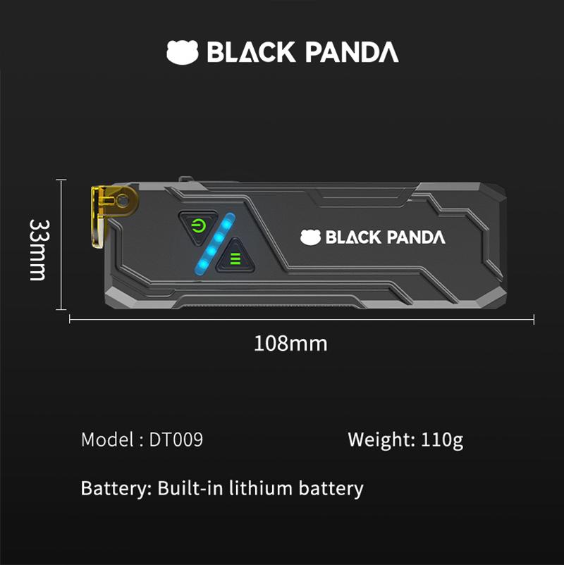 Black Panda Hiking Repair Flashlight with Magnetic Suction Function - Compact & Portable for Outdoor Activities Black Panda Hiking Repair Flashlight with Magnetic Suction Function - Compact & Portable for Outdoor Activities