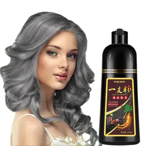 Instant Silver Gray Hair Color Shampoo (3 in 1), 16.9 Fl Oz, Long Lasting,Unscented,Natural Dye Shampoo for Women Men,Works in Minutes,Champu Para Canas Haircare