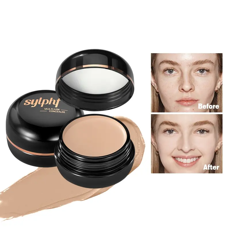 1PC concealer Waterproof and sweat proof, full coverage, long-lasting makeup effect, all-weather flawless beauty, natural makeup effect, Brightening Formula Makeup, Base, Balm Foundation, Flawless Skin Finish, Cosmetics Products