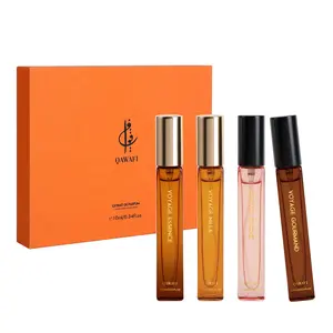 QAWAFI Women’s Perfume Luxe Discovery Set | Vanilla,Cocoa,Angelica & Bergamot | Extrait De Parfum 4x10ml | 8H+ Long Lasting | Date Night,Daily Wear & Party perfume for women