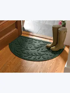 WaterHog Laurel Leaf Half-Round Doormat