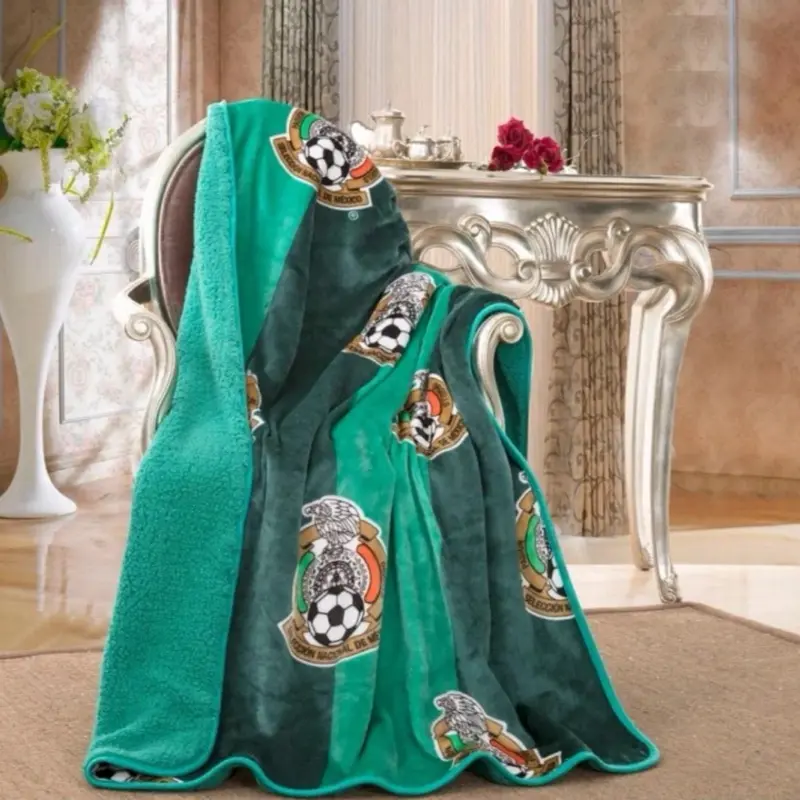 MX Sherpa Lined Throw Blanket mexican blanket blanket MX Sherpa Lined Throw Blanket mexican blanket blanket