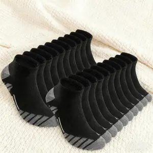 20 Pairs Women's Low Cut Ankle Socks White Heavy-Duty Sports Work Medical Fitness Breathable Moisture Absorbing Seamless Arch Long-Lasting Comfort Ergonomic Fit Smooth Toe Design Suitable for Work Sports Medical Use Womenswear Bridal Activewear Athletic