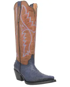 Dingo Women's Selene Tall Western Boot Snip Toe - Di220-Blue