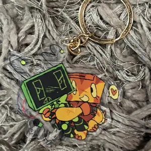 Shelly and vee Dandys World Roblox Keychain