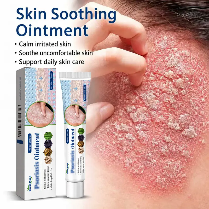 South Moon 1 Sensitive Skin Calming Facial & Body Cream, Natural Botanical Formula, For Dry & Rough Skin, Daily Skin Care Moisturizer