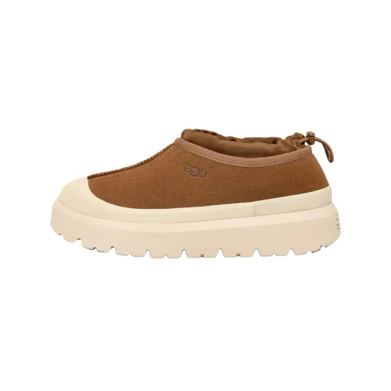 UGG Men's Tasman Weather Hybrid Slipper in Chestnut, Water-Resistant Suede Footwear with Wool Lining for Indoor & Outdoor Comfort