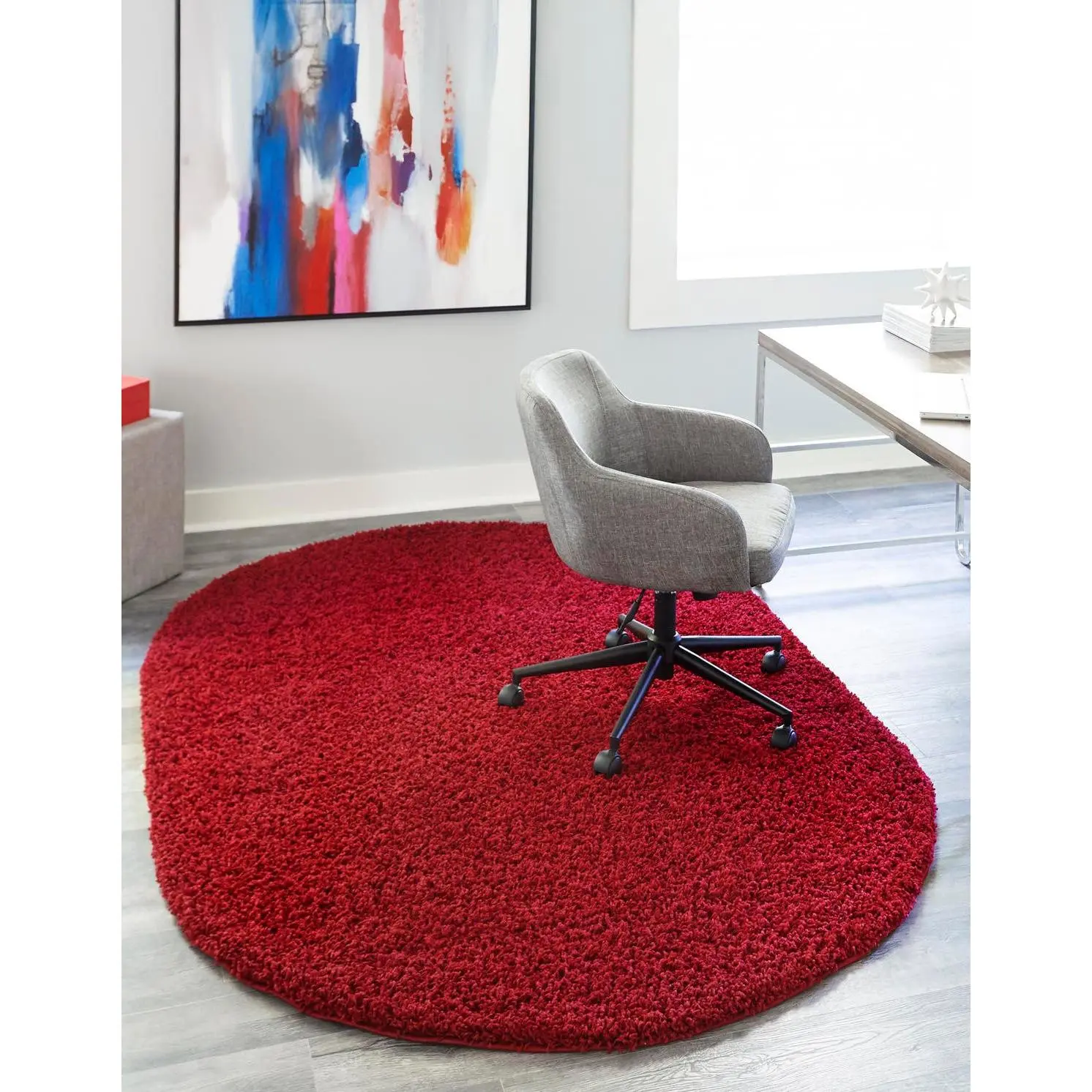 Cherry Red 3'  x  5' 3 Oval