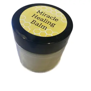 MIRACLE HEALING BALM skincare all natural beeswax coconut oil avocado oil castor oil olive oil Frankincense and lavender essential oils apply on skin to heal cuts burns rash psoriasis eczema dry skin scars wrinkles homemade  Skin Repair Moisturizers