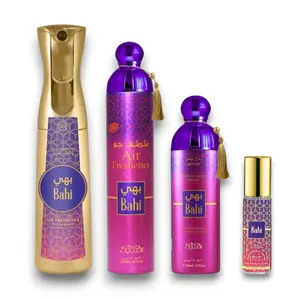 Nabeel Perfumes | Bahi | All Purpose Home Air freshener + Air Freshener + Body Spray + Roll-On Oil | Unisex Fragrance |