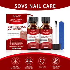 SOVS Toenail Fungus Treatment Extra Strength Antifungal Solution, Triple Action Formula Nailgrowthoil for Damaged Nails Multi-Purpose Nail Repair, Improve Rough, Fragile and Easily Broken Nails, 1 Fl Oz