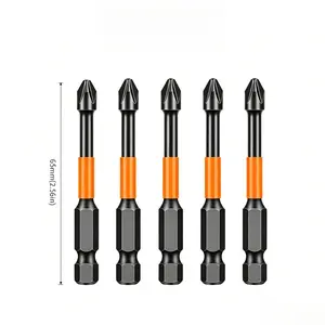 KEZHIDE PH2 Magnetic Holders Cross Torque Screwdriver Bits, S2 Steel Electric Head, 65mm High-Hardness Anti-Slips Tool Kit for Woodworking DIY, 5pcs/10pcs/20pcs Fathersday Gift