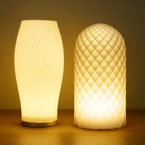 3D Printed Geometric Lampshade, Translucent PET Light Cover for Modern Table Lamp Decoration, Lighting Accessories for Home Decor