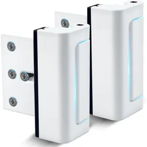 2-Pack Door Locks - Easy To Install Aluminum Home Security Door Locks for Front Door - Child Proof Door Lock for Kids Safety, Withstand 800 lbs of Force & Tamper Proof Top Door Lock Latch