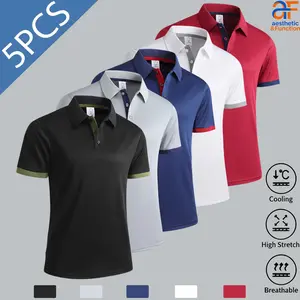 Summer sports and leisure daily short-sleeved men's fashionable youth POLO shirt T-shirt men's trendy sweatshirt