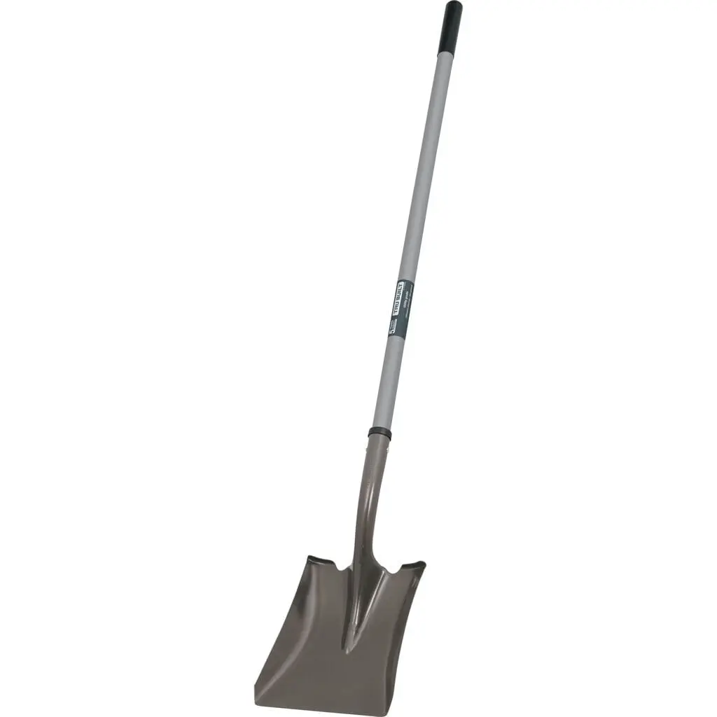 Trubuilt 31657 Square Point Shovel with Fiberglass Handle, 47 in.