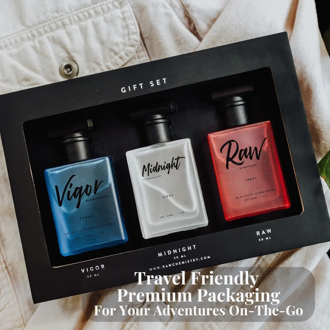 RawChemistry Men's Pheromone Oil-Based Cologne Gift Set – Vigor