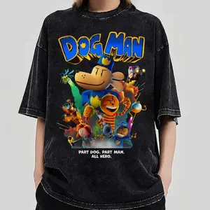 Dog Man Shirt, Dog Man 2025 Shirt, Dogman Kids Tee Shirt, Man Cat Kid Shirt