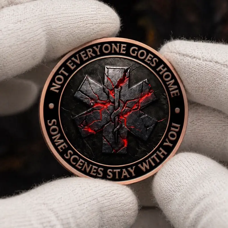 Black Tag EMS Memorial Challenge Coin