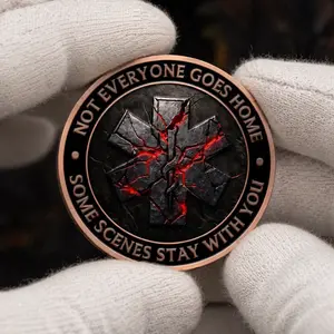 Black Tag EMS Memorial Challenge Coin