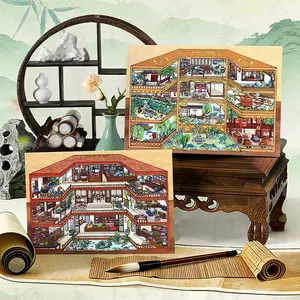 Infeel.me Pet+ Card 2.5D Large Size Scenery Stickers Decal Sticker Set of 3, Ideal for Decorative Enhancements & Creative Projects